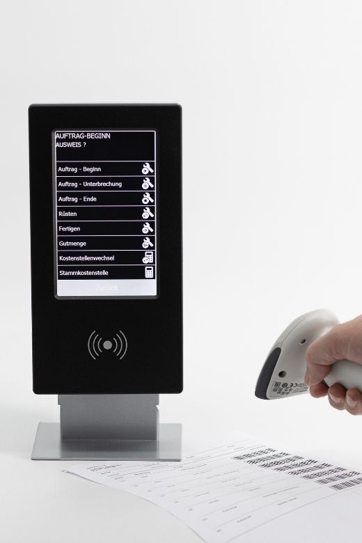 AVERO® BDE-Terminal MFT408x – 7 Zoll Touch-Display für Betriebsdatenerfassung