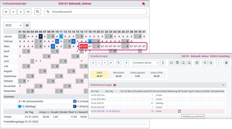 eAU in AVERO® Personalzeiterfassung erfassen – digital ZEIT