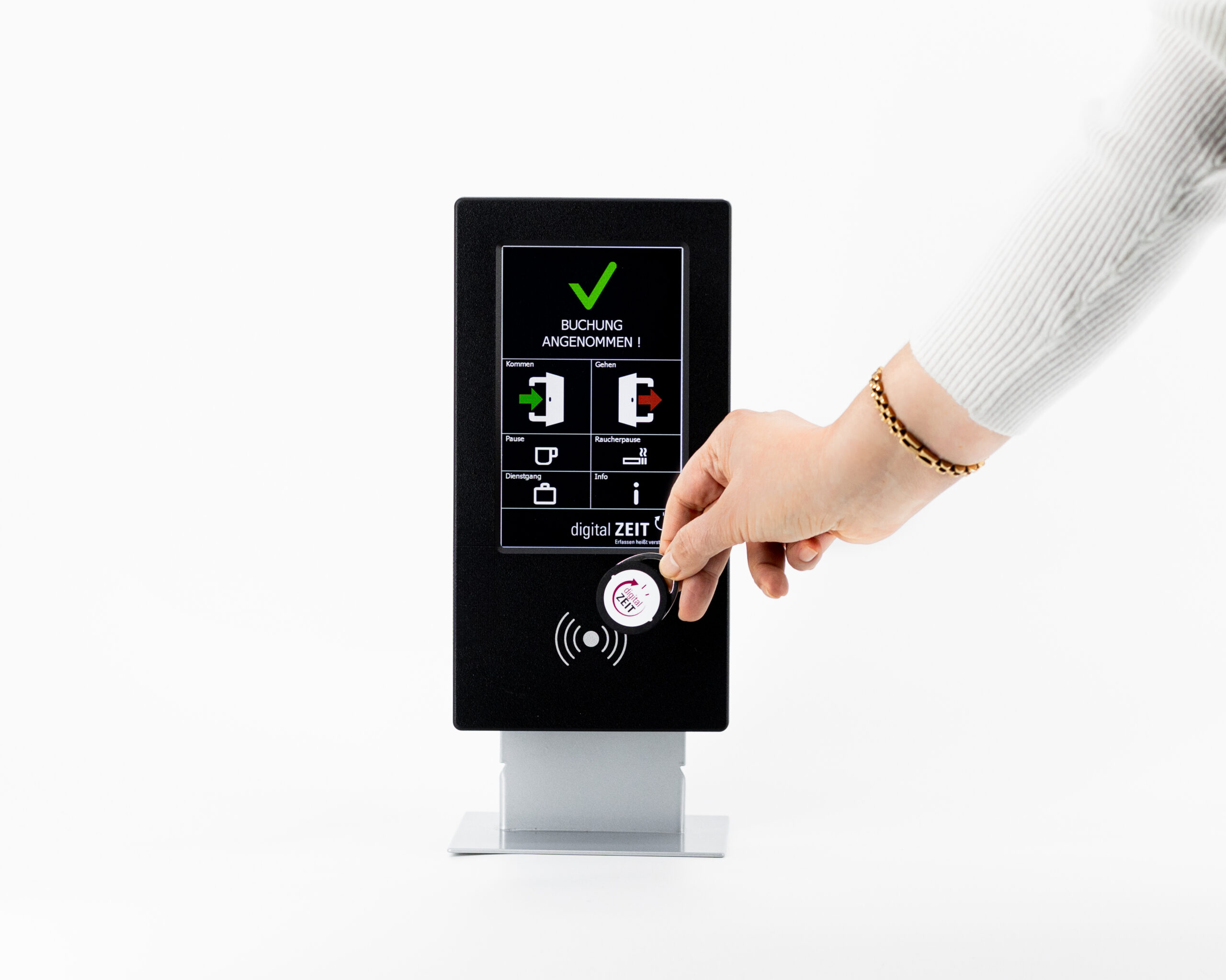 Zeiterfassungsterminal von digital ZEIT – Erfassungs- und Terminaltechnologie für AVERO®