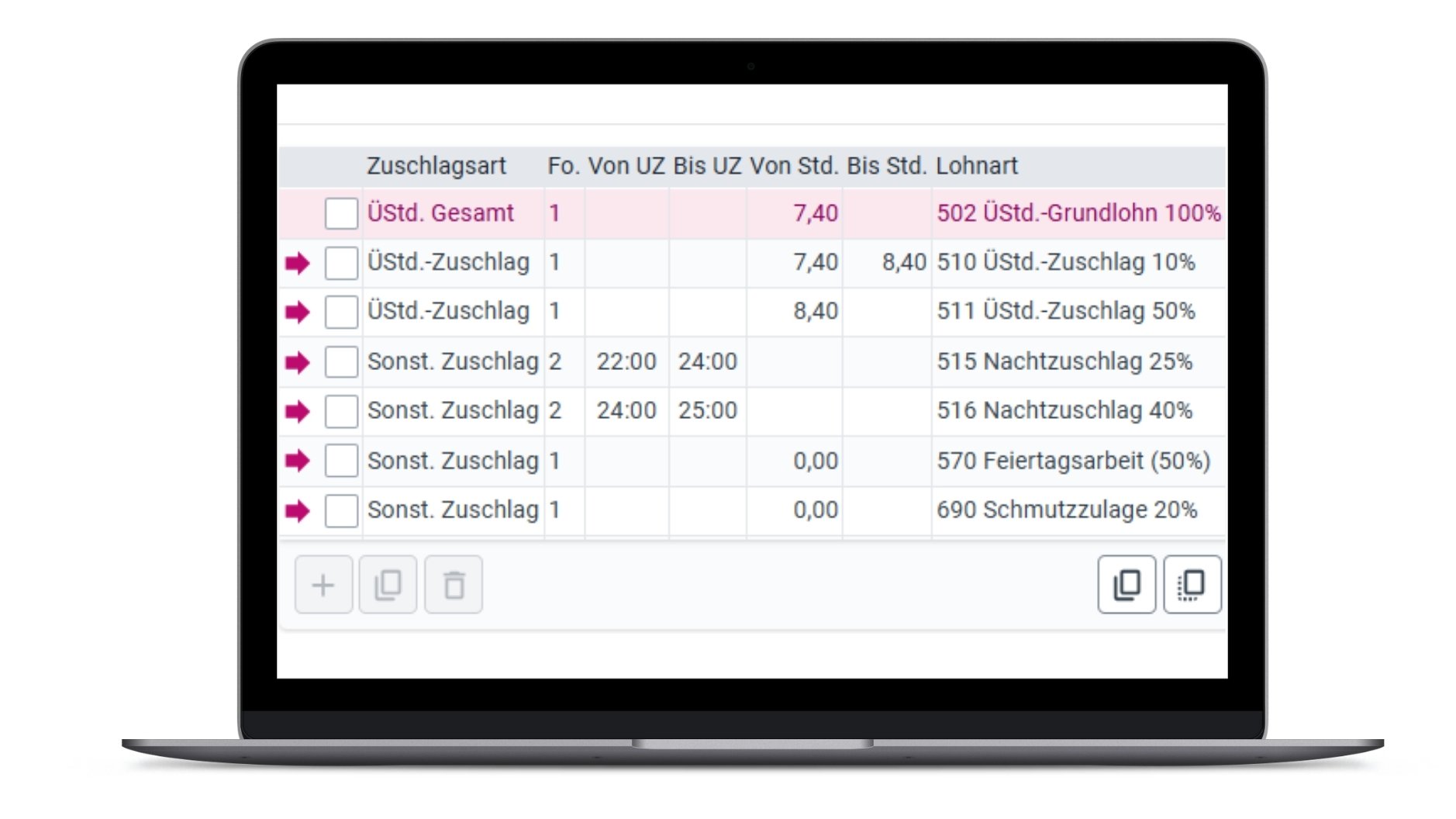 Automatische Zuschlagsberechnung in der AVERO® Zeiterfassung