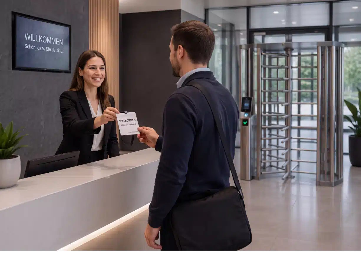 Besucherverwaltung-Zutrittskontrolle Self-Check-In Terminal für Besucherverwaltung