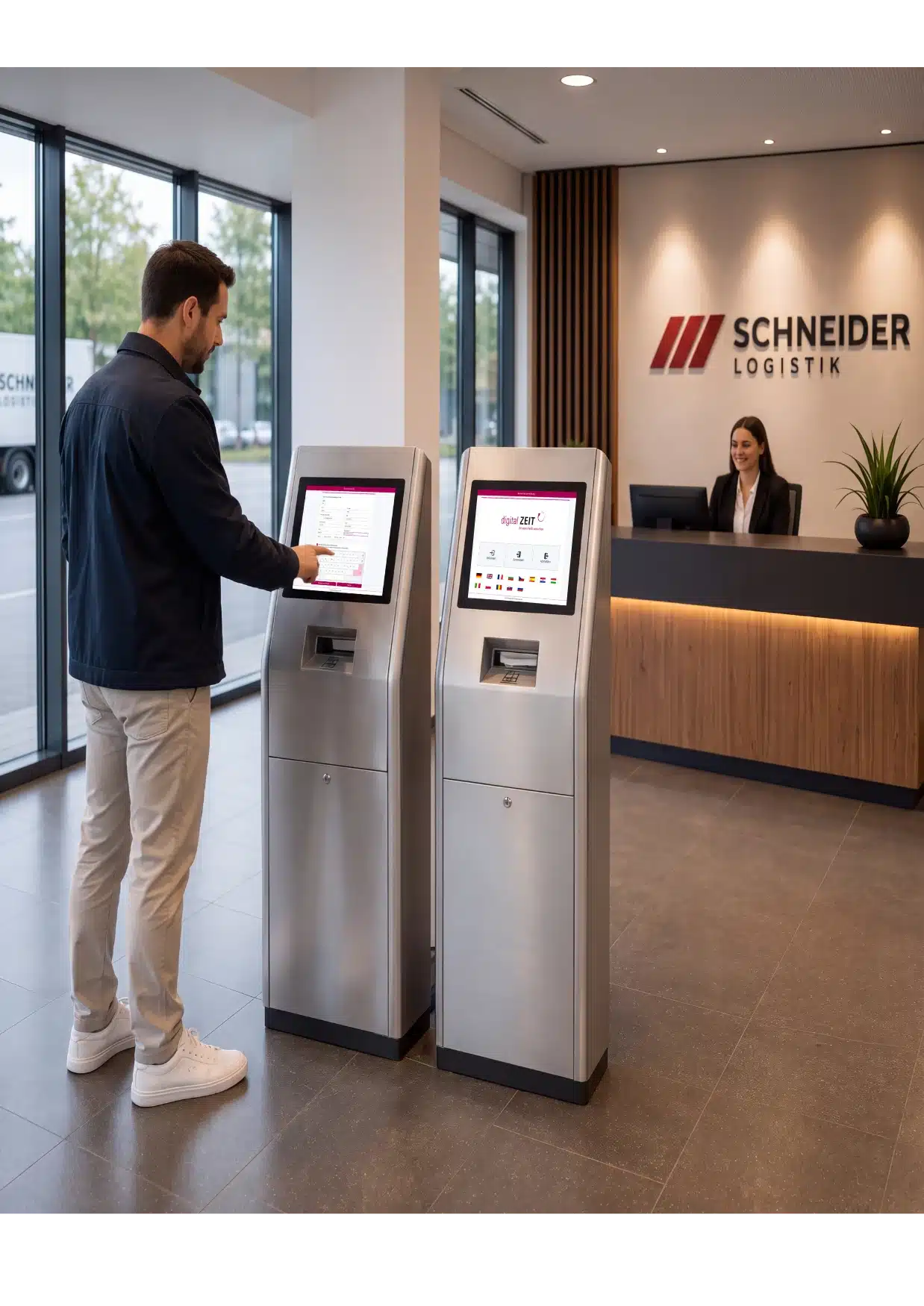 Besuchsterminal-Besucherverwaltung Übersicht Besucherverwaltung in AVERO